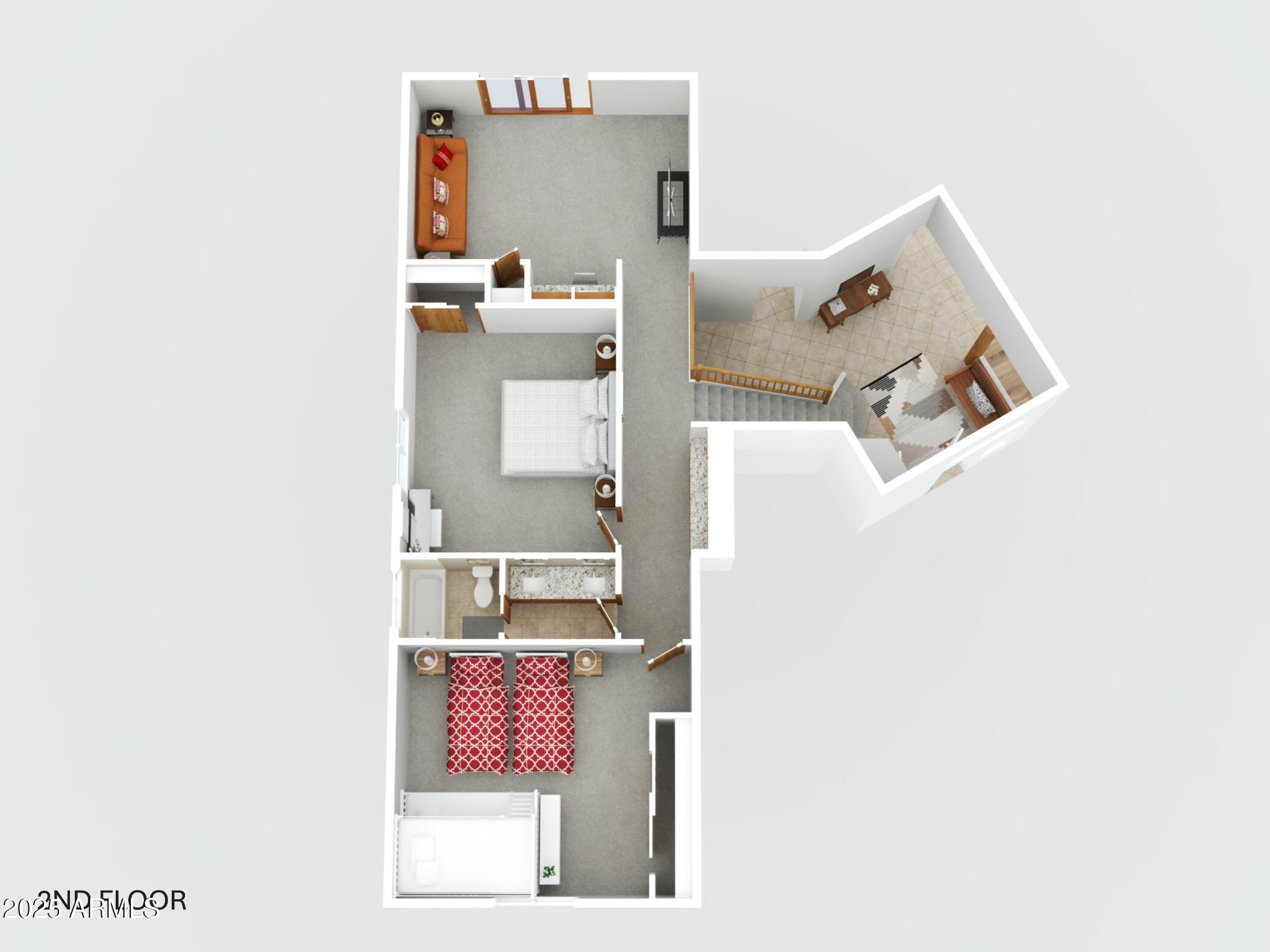4055 North Recker Road, Unit 99 Mesa, AZ 85215 - Photo 62 of 68 2nd Floor 3D Rendering