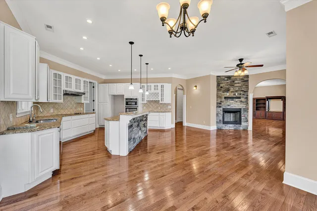 a view of a yard with an outdoor space