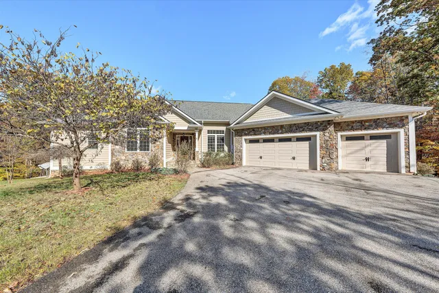 a view of a porch with a bench