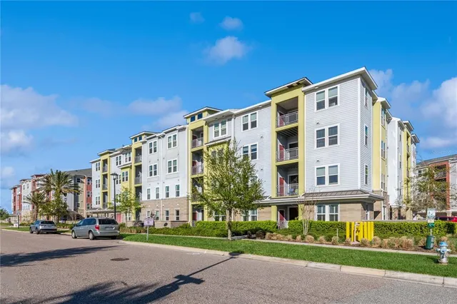 a front view of a building