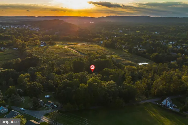 a view of city and mountain
