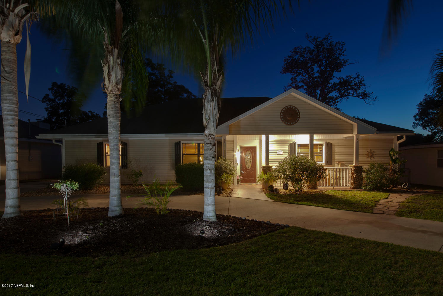 566 Bay Ridge Road Jacksonville, FL 32216 - Photo 3 of 46 beautiful at night - landscape lighting