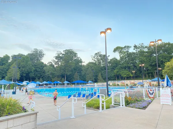 a view of outdoor space with seating area