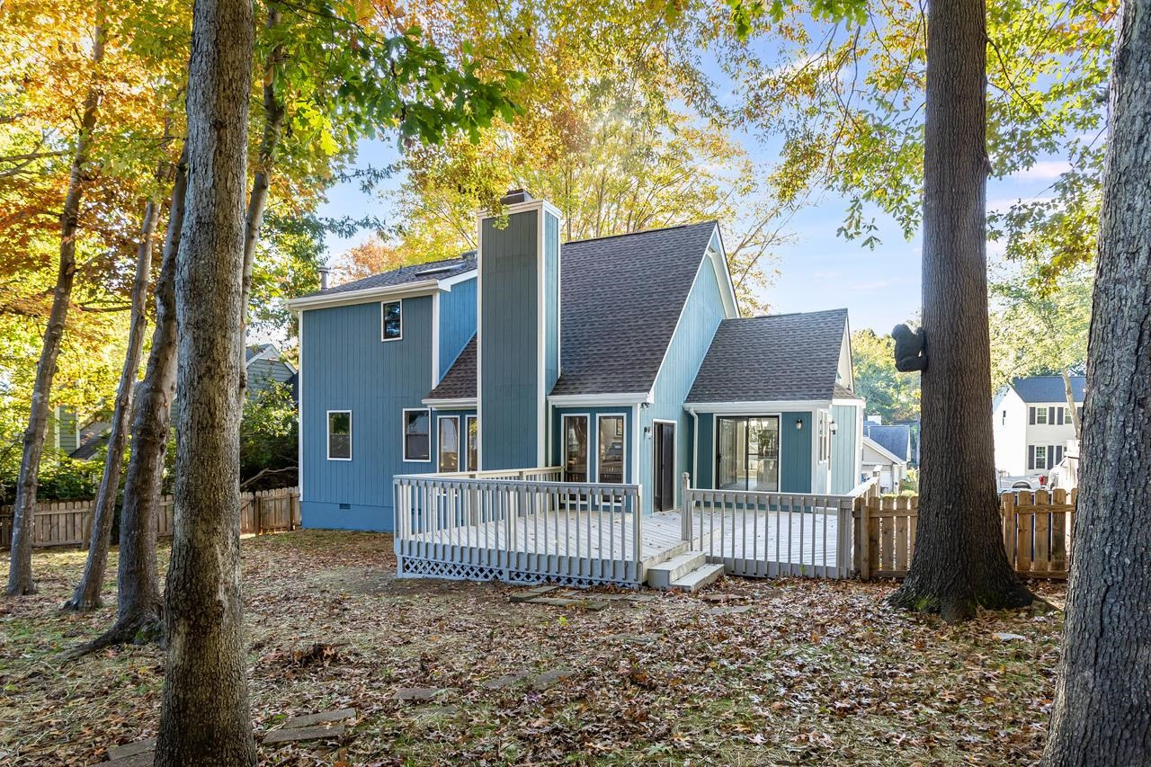 2809 Hiking Trail Raleigh, NC 27615 - Photo 24 of 28 Privacy galore in this back yard!! Bring your fire pit and just relax. Exterior Back