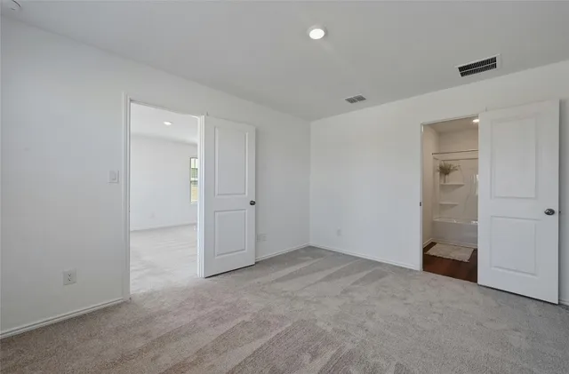 a view of an empty room