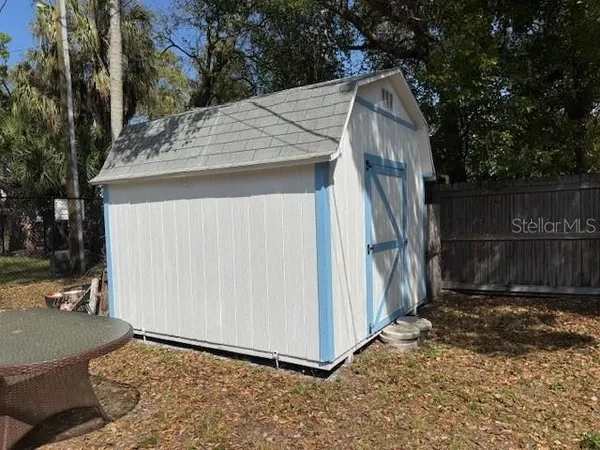 a backyard of a house