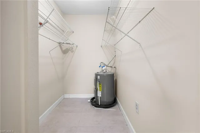 a close view of utility room