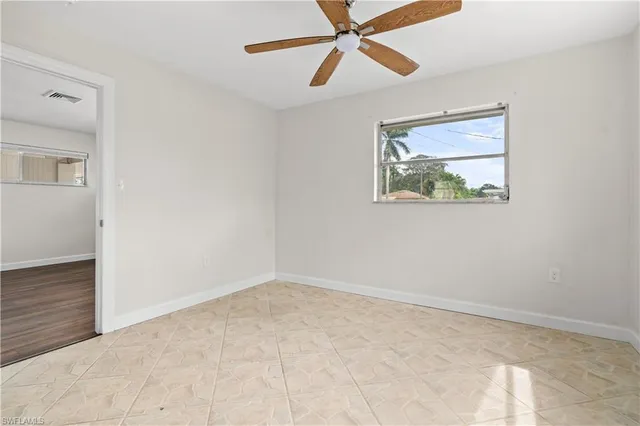 a view of an empty room