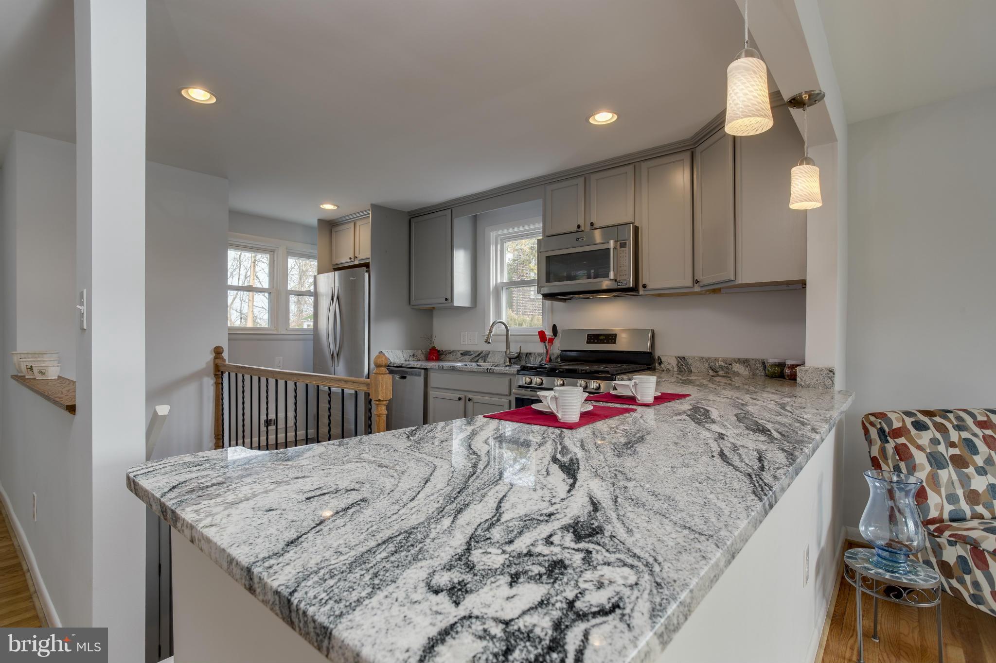 1918 Old Frederick Road Catonsville, MD 21228 - Photo 2 of 24 Gorgeous Granite on Breakfast Bar