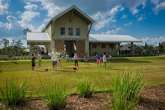 a view of a yard with an tree