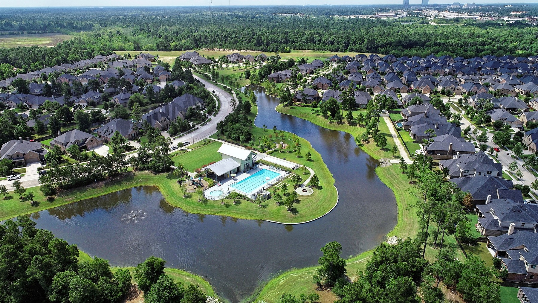 17108 Coneflower Place Conroe, TX 77385 - Photo 21 of 27 aerial shots of the neighborhood in the amenities.