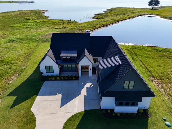 a aerial view of a house