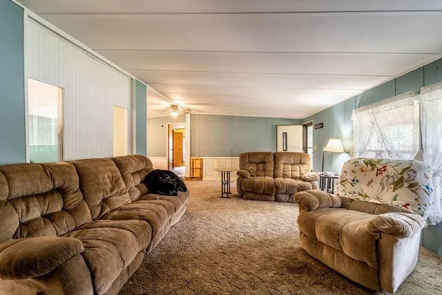 a view of kitchen and living room