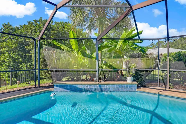 a house view with a backyard space