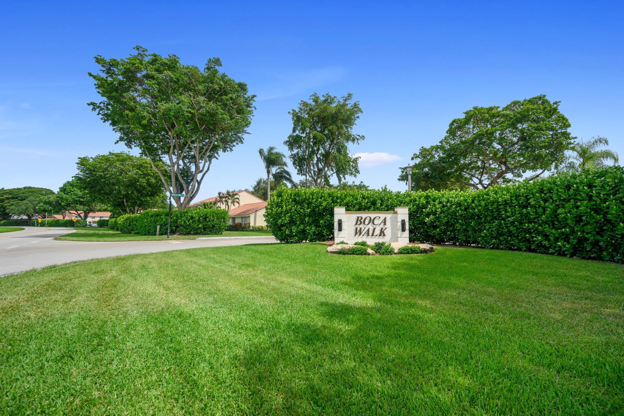 6371 Boca Circle Boca Raton, FL 33433 - Photo 24 of 24 a view of a garden and basketball court