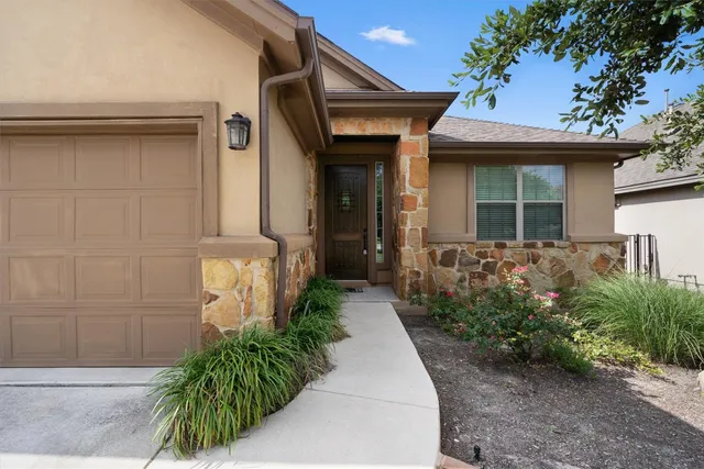 a front view of a house