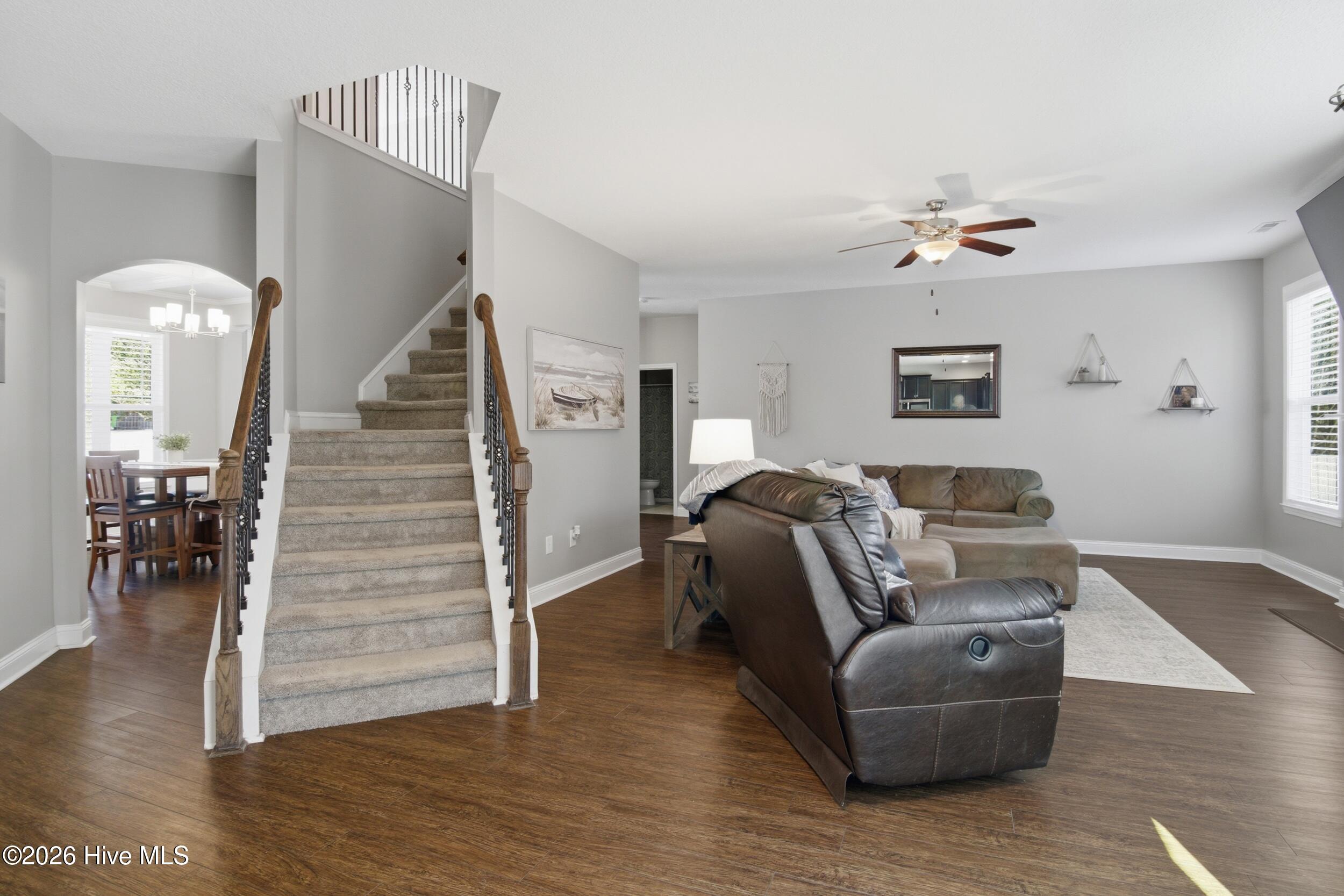 111 Lumis Court Hampstead, NC 28443 - Photo 28 of 68 36_staircase living room