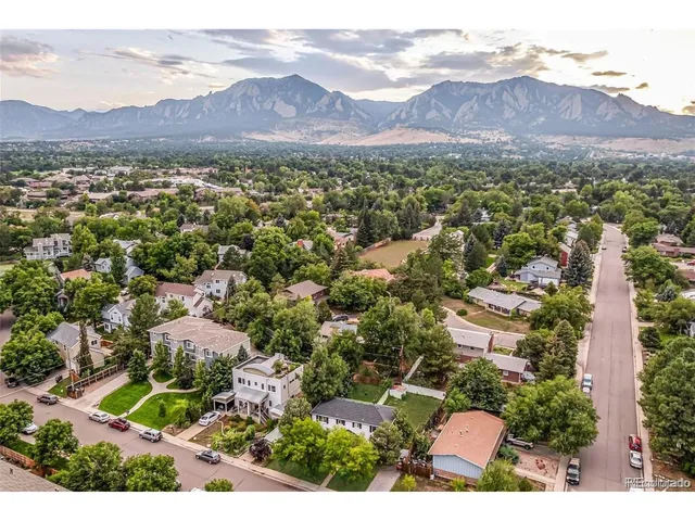 a view of city and mountain