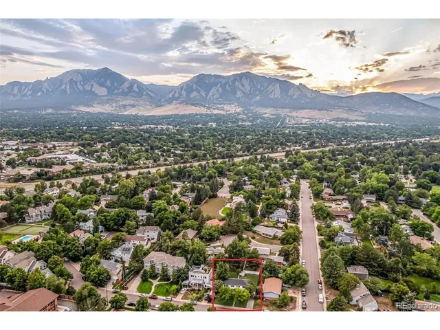 a view of a city with mountain