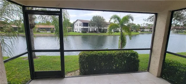 a view of lake from a window