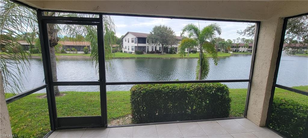 a view of lake from a window