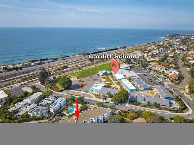 an aerial view of a city