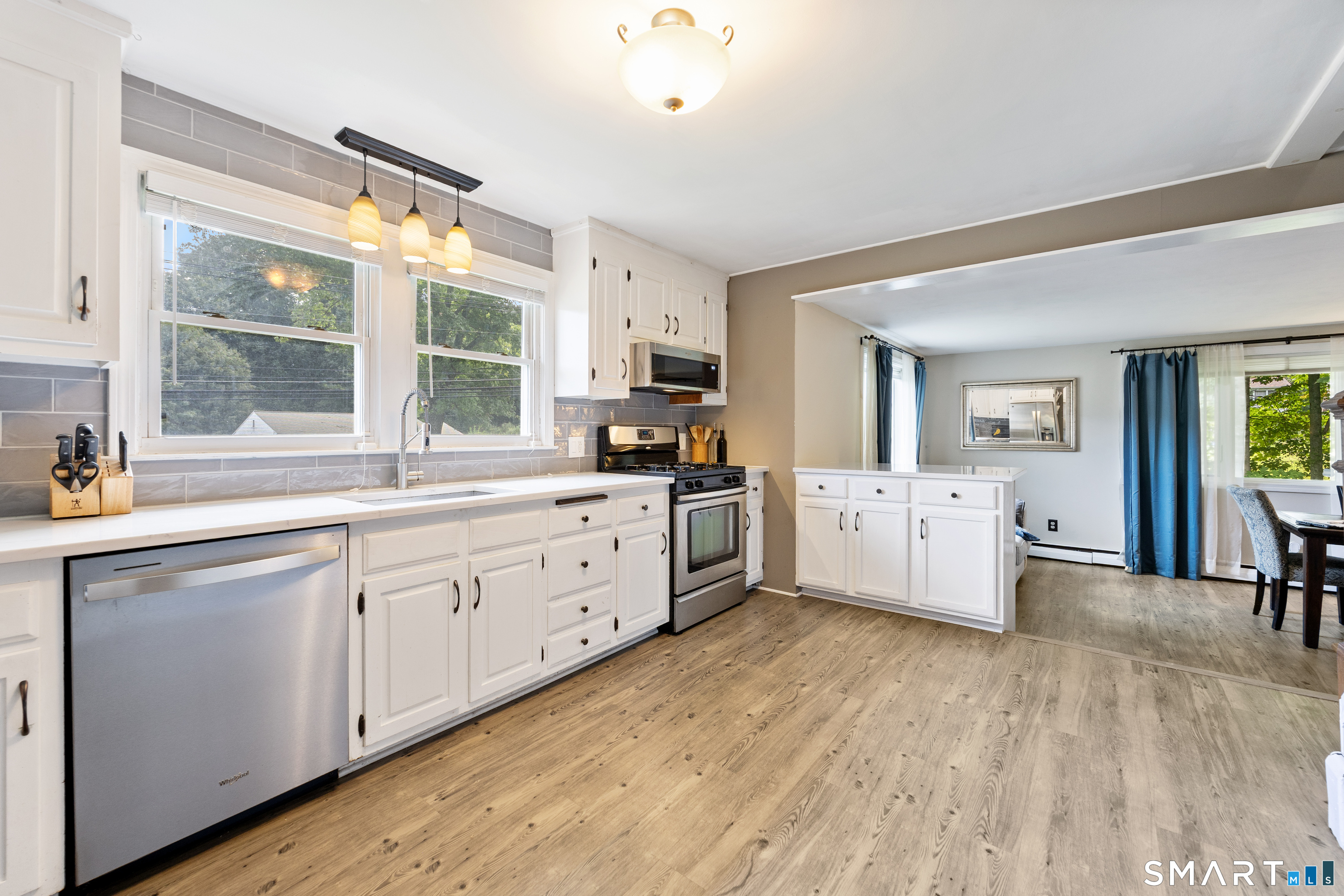 282 Todd Road Wolcott, CT 06716 - Photo 6 of 30 Kitchen Photo 2- Check out the large window over the sink looking out to the front yard.