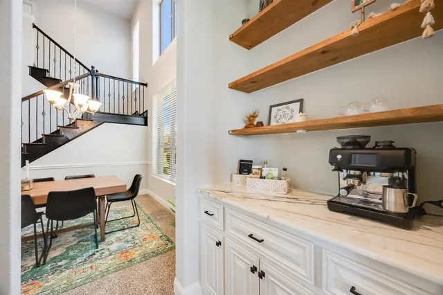 a room with storage and utility room