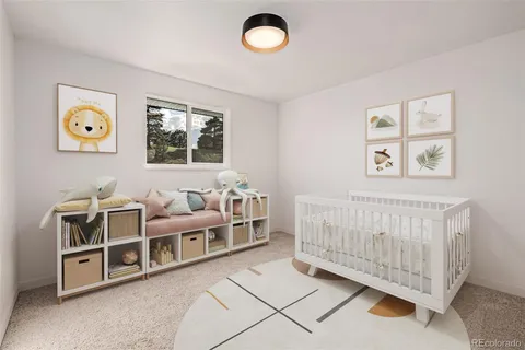 a room with furniture and a window