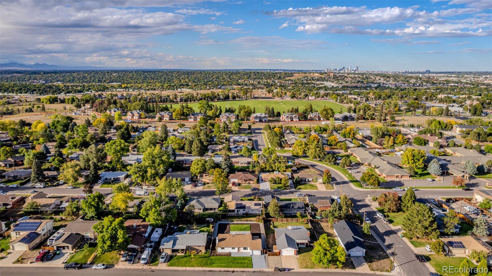 3831 West Rutgers Place Denver, CO 80236 - Photo 32 of 35 an aerial view of a city