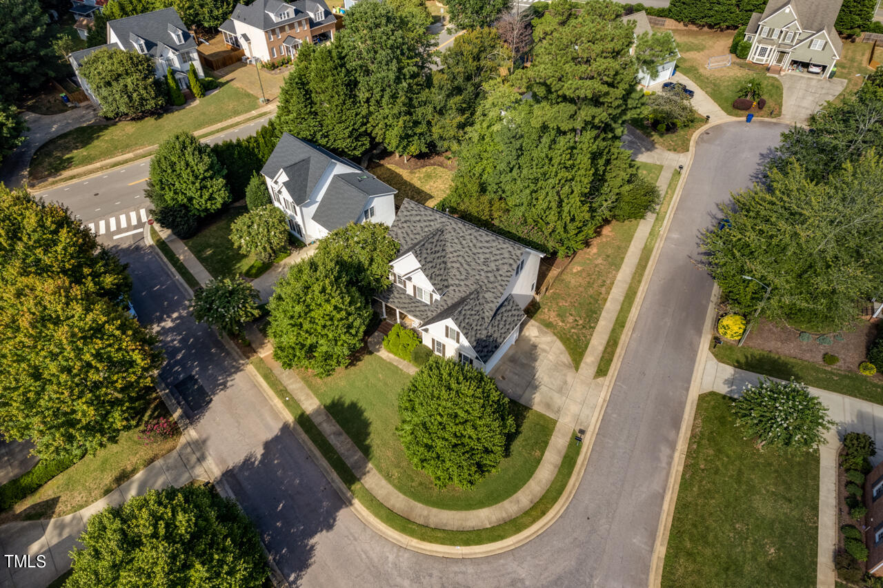 7930 Pine Timber Drive Raleigh, NC 27613 - Photo 55 of 57 an aerial view of a house with a garden