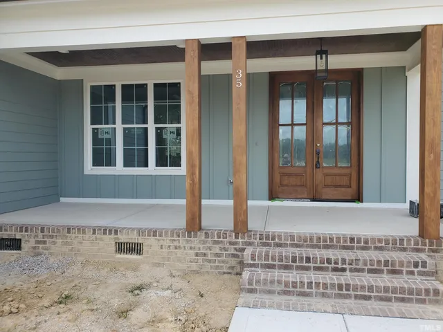 a front view of a house