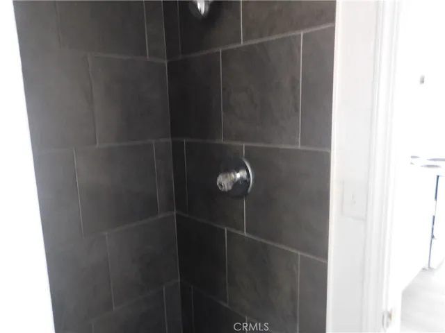 a close view of a bathroom