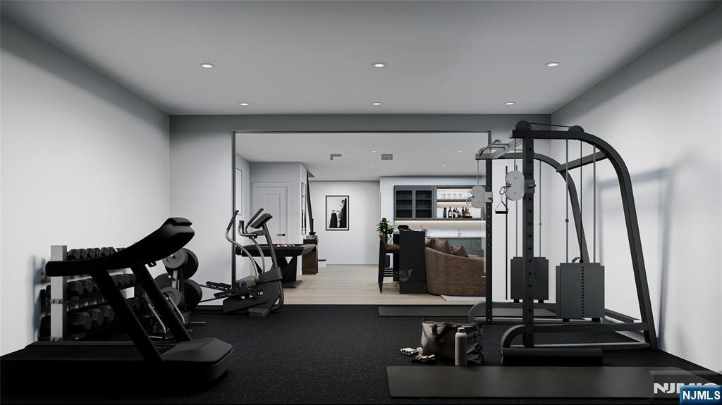 35 Feldman Court Paramus, NJ 07652 - Photo 21 of 24 a view of a room with gym equipment