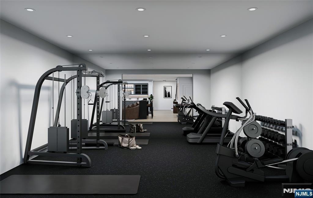35 Feldman Court Paramus, NJ 07652 - Photo 22 of 24 a view of a room with gym equipment