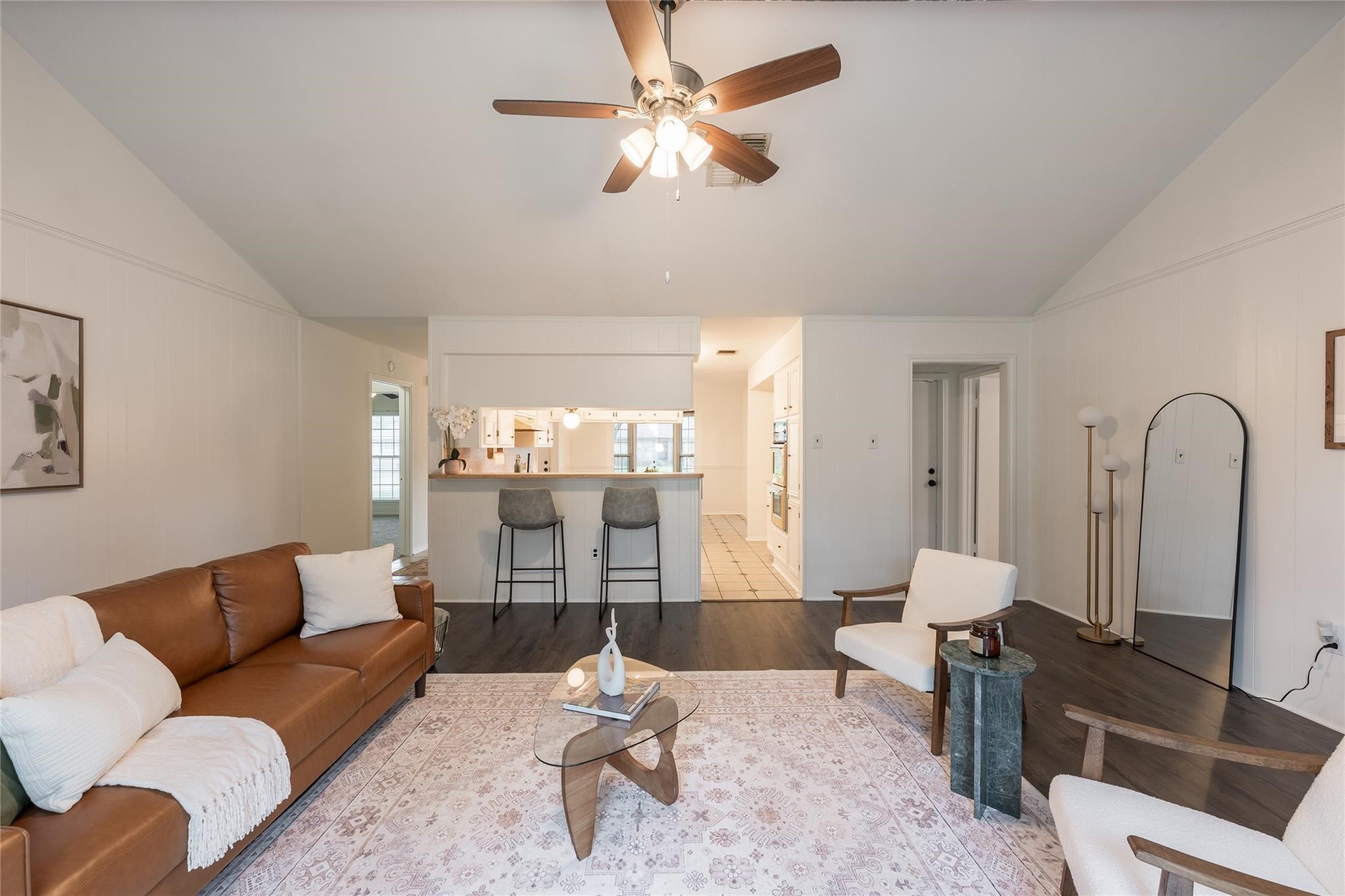 1663 Chilton Lane Katy, TX 77493 - Photo 5 of 11 Living room looking into the Kitchen (the kitchen has been fully remodeled)