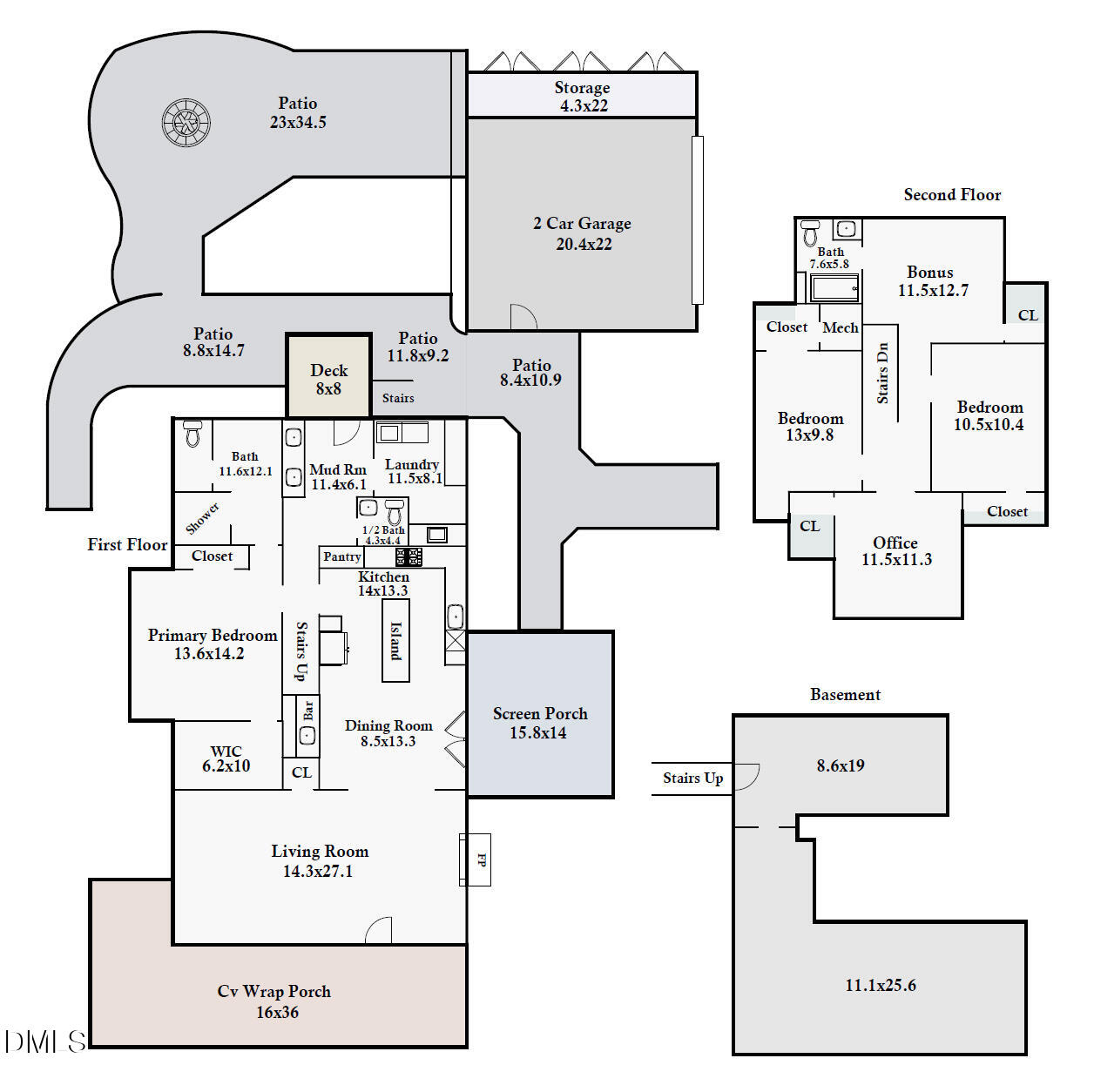218 Hillsborough Road Carrboro, NC 27510 - Photo 10 of 10 218 Hillsborough Rd Floor Plan Image