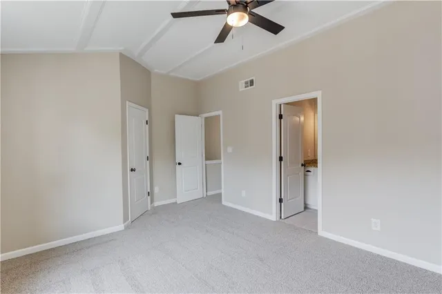 a view of an empty room