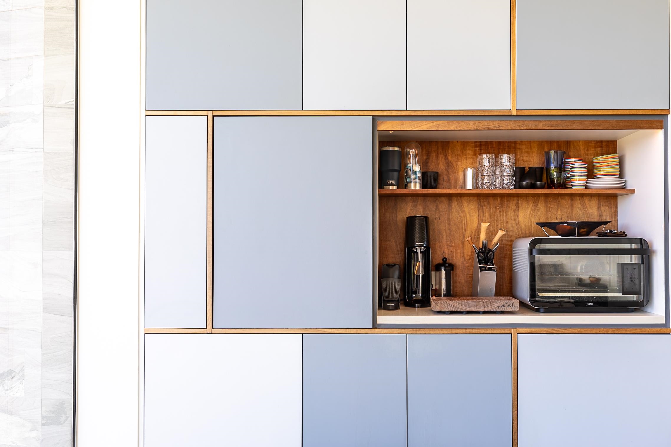 454 Hoolawa Road Haiku, HI 96708 - Photo 13 of 43 a kitchen with a refrigerator and a stove