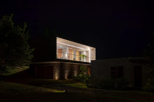 a view of a lake with mountains in the background