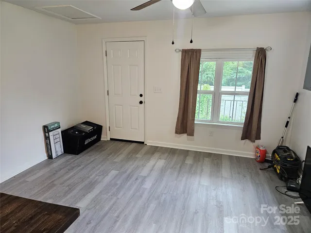wooden floor and window in a room