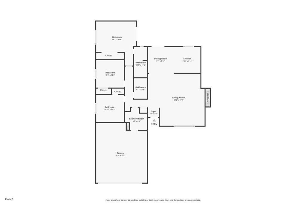 400 Vista Street Ridgecrest, CA 93555 - Photo 32 of 32 a picture of a floor plan