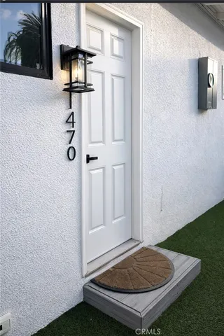 a bathroom with a shower and a toilet