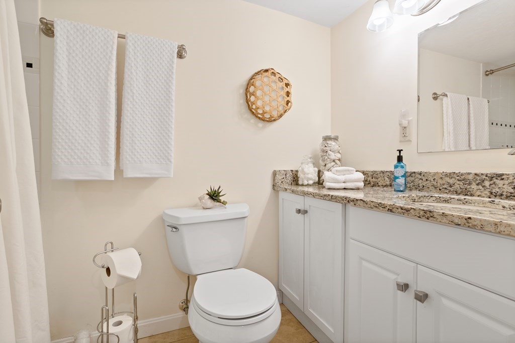 114 River Street Hudson, MA 01749 - Photo 20 of 40 a bathroom with a toilet a sink and a large mirror