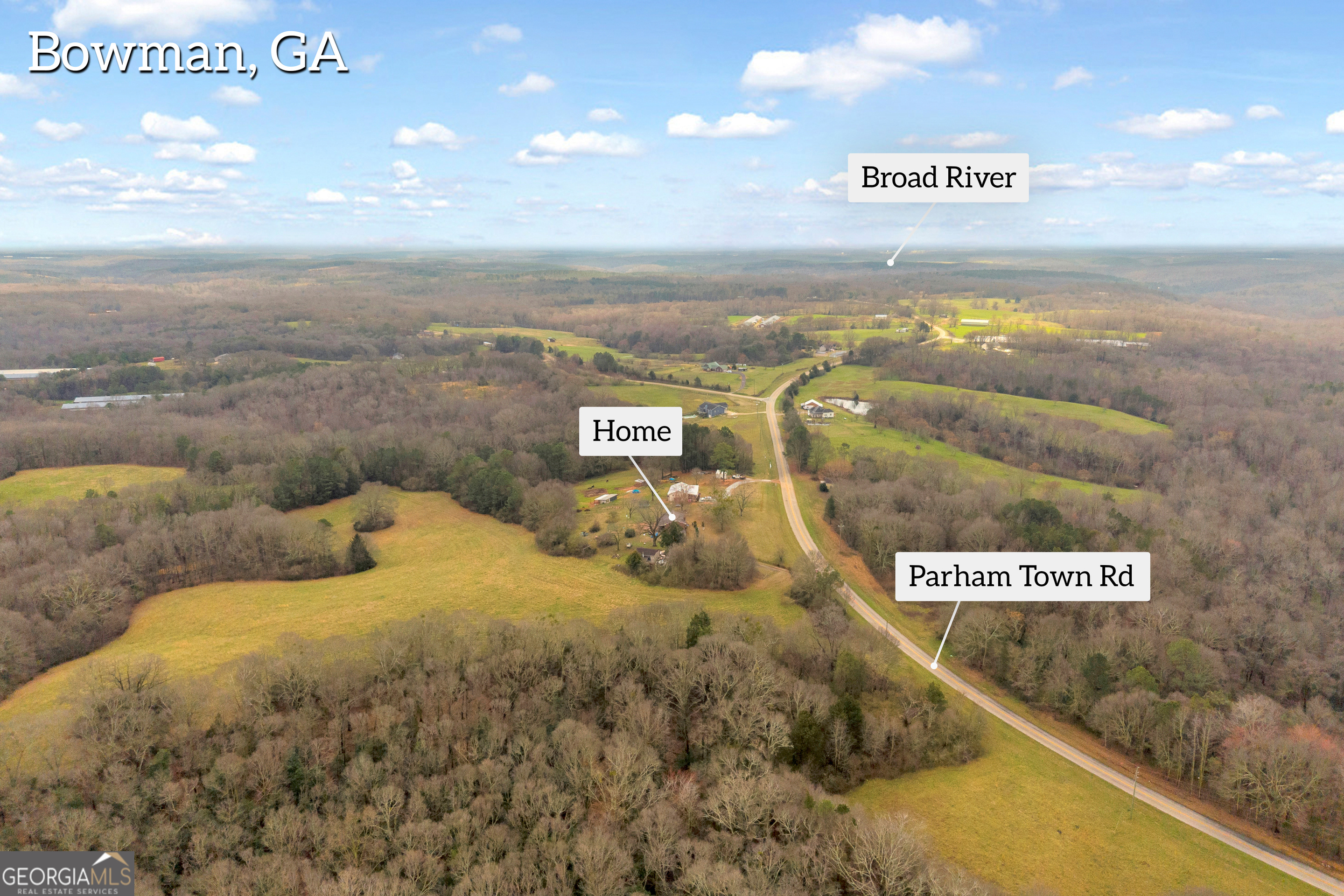 787 Parham Town Road Bowman, GA 30624 - Photo 41 of 49 a view of a swimming pool with an outdoor space