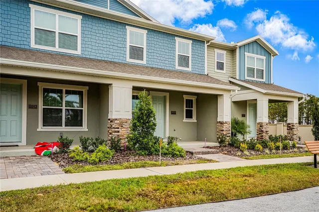 a front view of a house