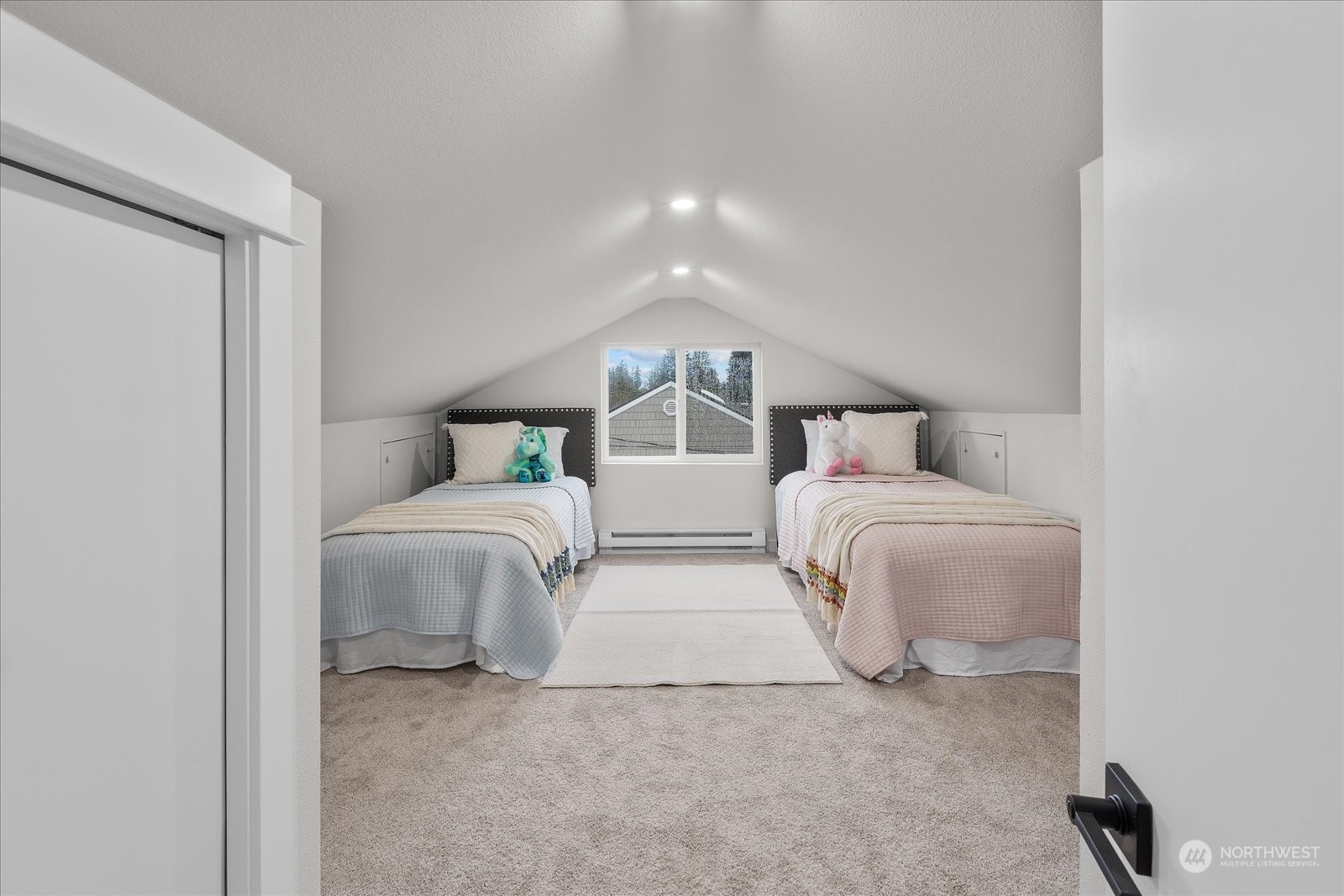 6919 Cady Road Everett, WA 98203 - Photo 21 of 39 a bedroom with two beds and a window