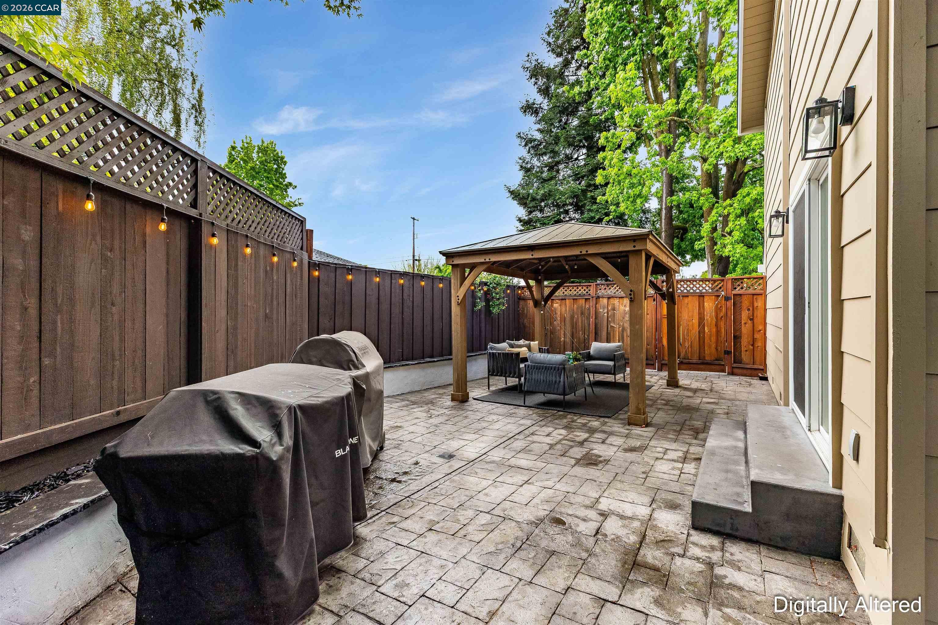 418 Devon Court San Ramon, CA 94583 - Photo 42 of 62 a view of backyard with a patio and outdoor seating