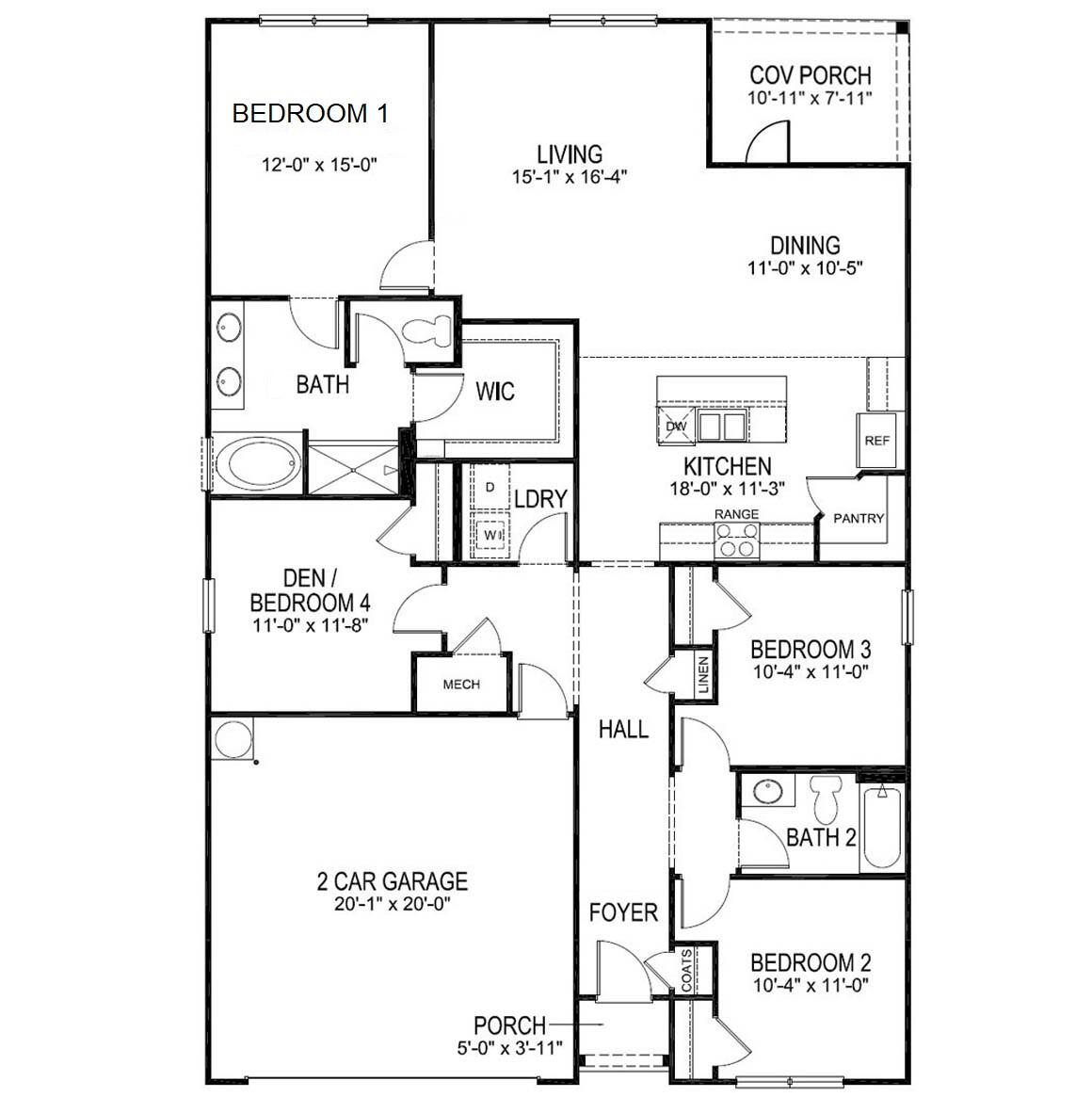939 Sandbar Loop Crestview, FL 32539 - Photo 35 of 35 Floorplan