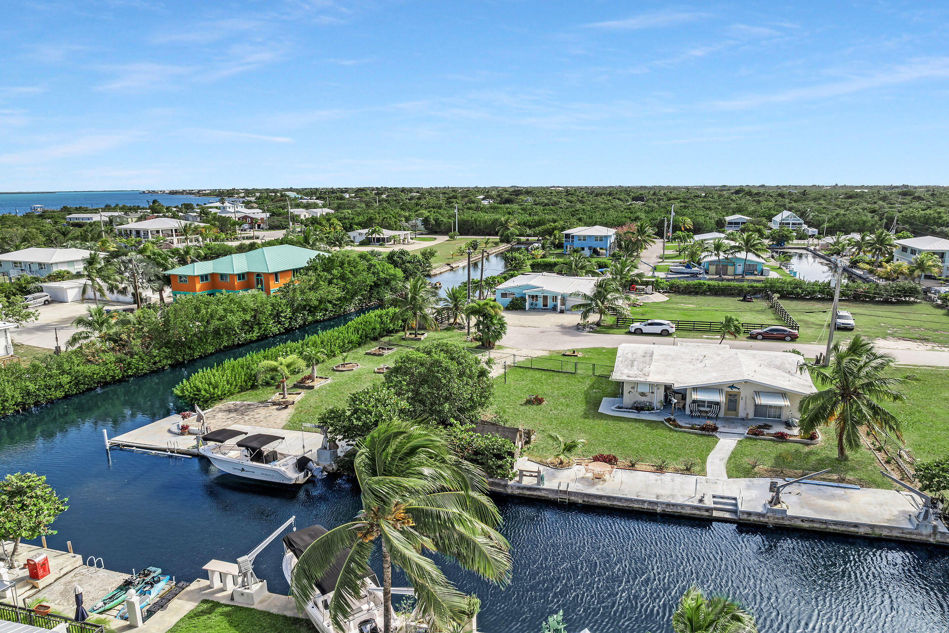 30361 Harding Road Big Pine Key, FL 33043 - Photo 9 of 33 an aerial view of a house with a lake view